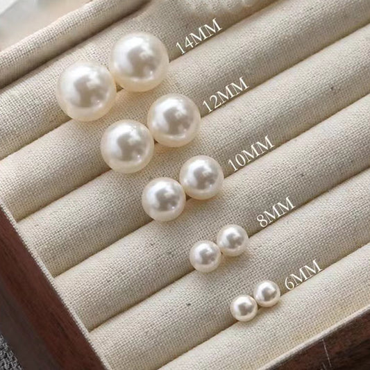 Fever with the same pearl earrings, Shi Jia Zhengyuan, S925 silver needle studs, strong light temperament, light luxury, high-end earrings